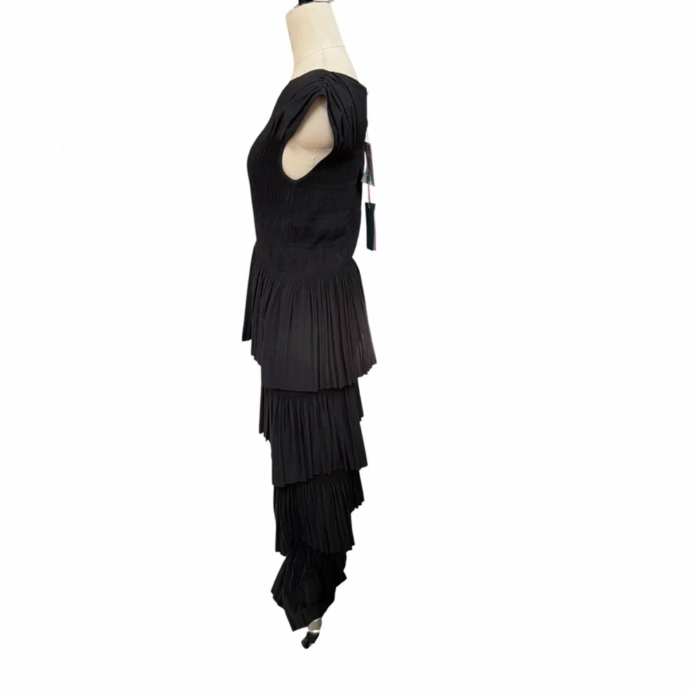 Toteme Armon pleated tiered maxi gown size small, nwt - Picture 4 of 9